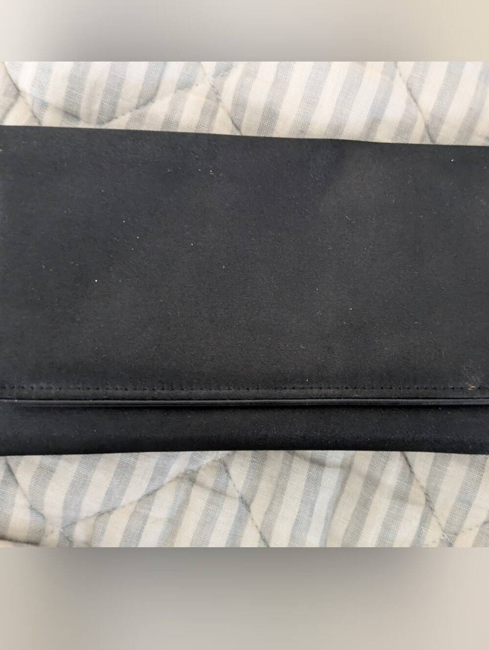 Little Black Convertible Clutch By Bloomingdale's With Unused Strap